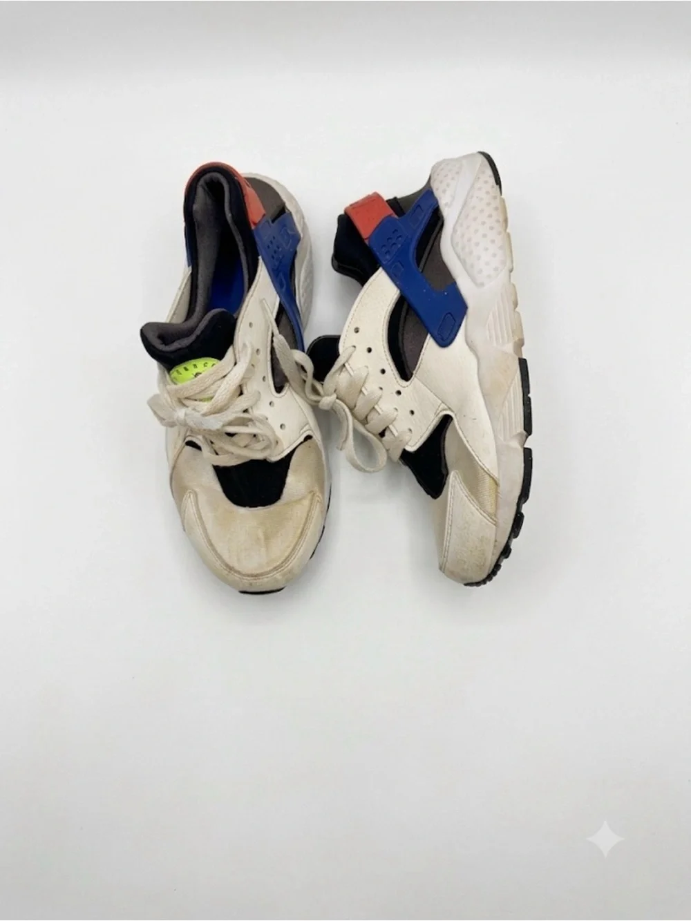 Kids Nike Hurrache - White, Blue & Black